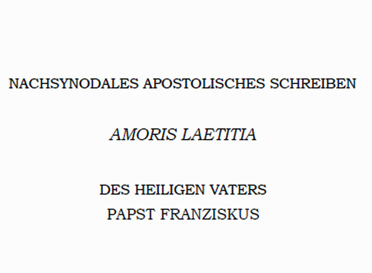 Amoris Laetitia: Sechs zentralen Punkte