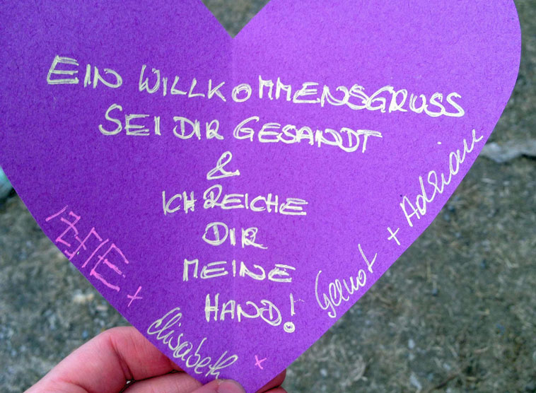 Willkommensgruß
